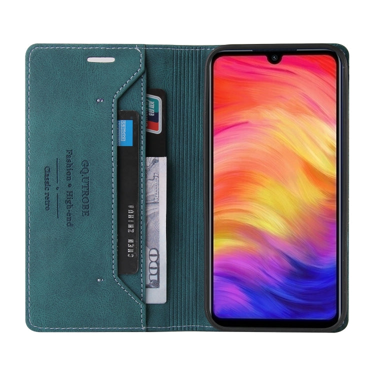 For Xiaomi Redmi Note 7 Skin Feel Anti-theft Brush Horizontal Flip Leather Case with Holder & Card Slots & Wallet
