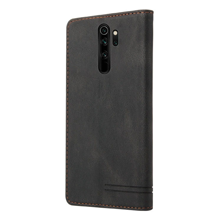 For Xiaomi Redmi Note 8 Pro Skin Feel Anti-theft Brush Horizontal Flip Leather Case with Holder & Card Slots & Wallet