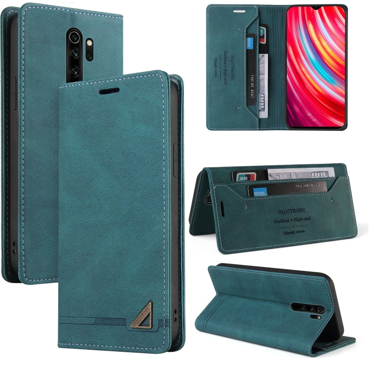 For Xiaomi Redmi Note 8 Pro Skin Feel Anti-theft Brush Horizontal Flip Leather Case with Holder & Card Slots & Wallet