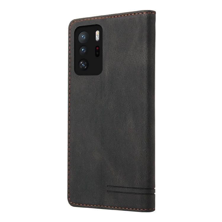 For Xiaomi Redmi Note 10 Pro 5G Skin Feel Anti-theft Brush Horizontal Flip Leather Case with Holder & Card Slots & Wallet