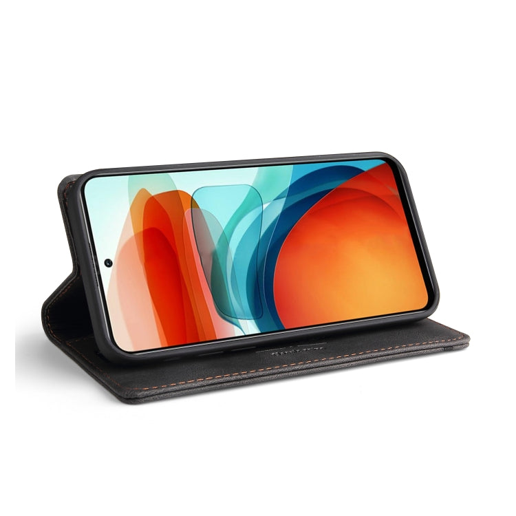 For Xiaomi Redmi Note 10 Pro 5G Skin Feel Anti-theft Brush Horizontal Flip Leather Case with Holder & Card Slots & Wallet