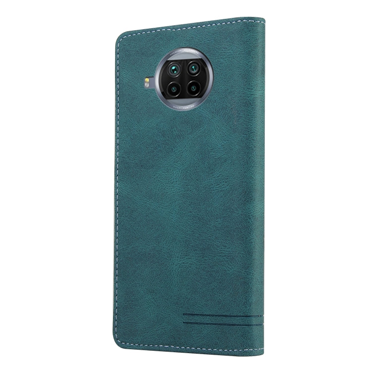 For Xiaomi Mi 10T Lite 5G Skin Feel Anti-theft Brush Horizontal Flip Leather Case with Holder & Card Slots & Wallet