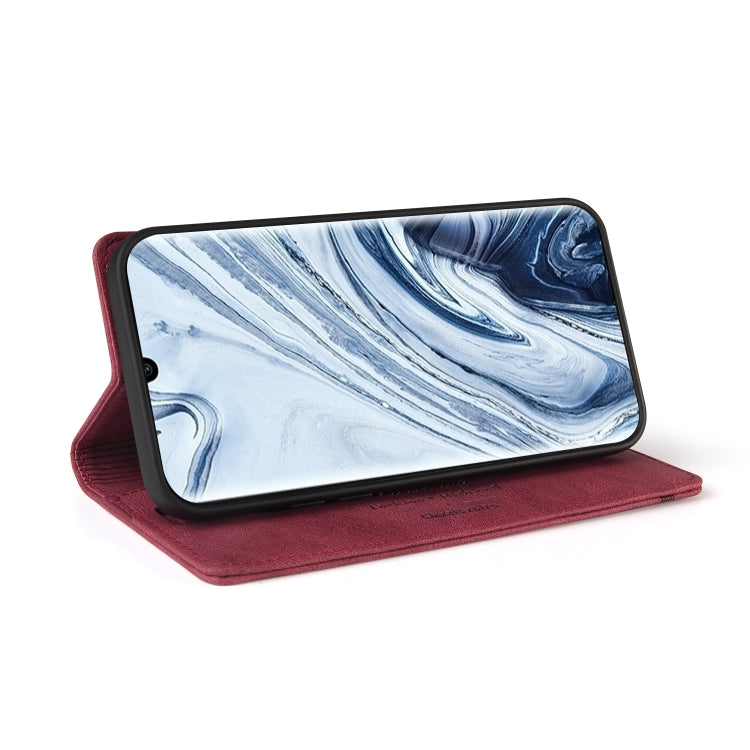 For Xiaomi Mi CC9 Pro Skin Feel Anti-theft Brush Horizontal Flip Leather Case with Holder & Card Slots & Wallet