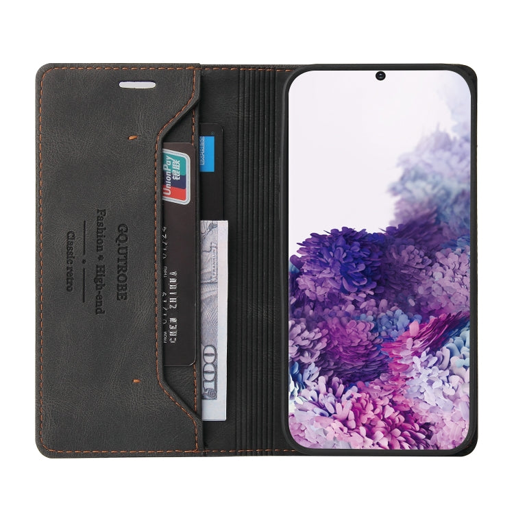 For Samsung Galaxy S20 Skin Feel Anti-theft Brush Horizontal Flip Leather Case with Holder & Card Slots & Wallet