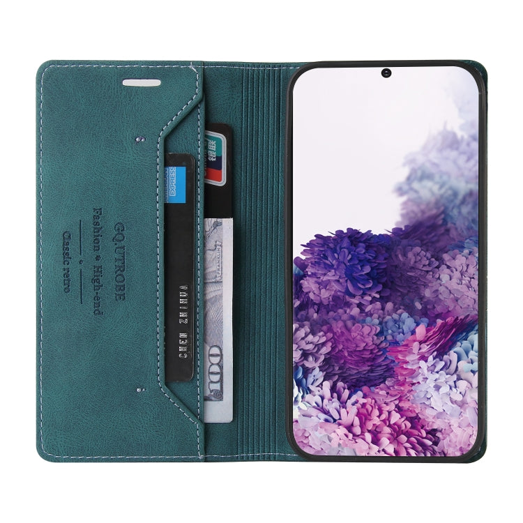 For Samsung Galaxy S20 Skin Feel Anti-theft Brush Horizontal Flip Leather Case with Holder & Card Slots & Wallet