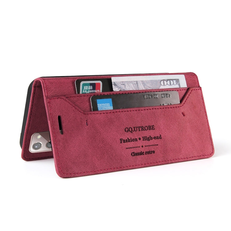 For Samsung Galaxy Note20 Skin Feel Anti-theft Brush Horizontal Flip Leather Case with Holder & Card Slots & Wallet