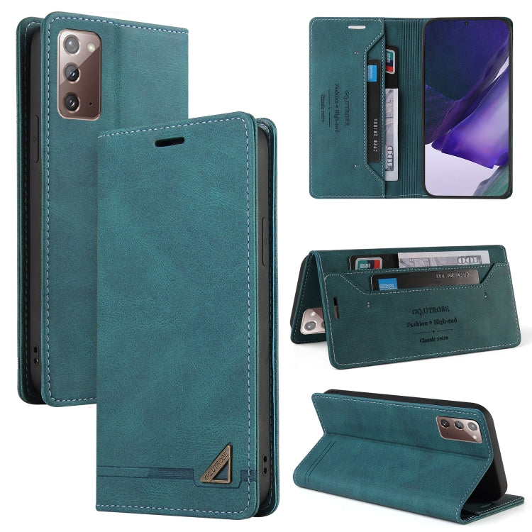For Samsung Galaxy Note20 Skin Feel Anti-theft Brush Horizontal Flip Leather Case with Holder & Card Slots & Wallet