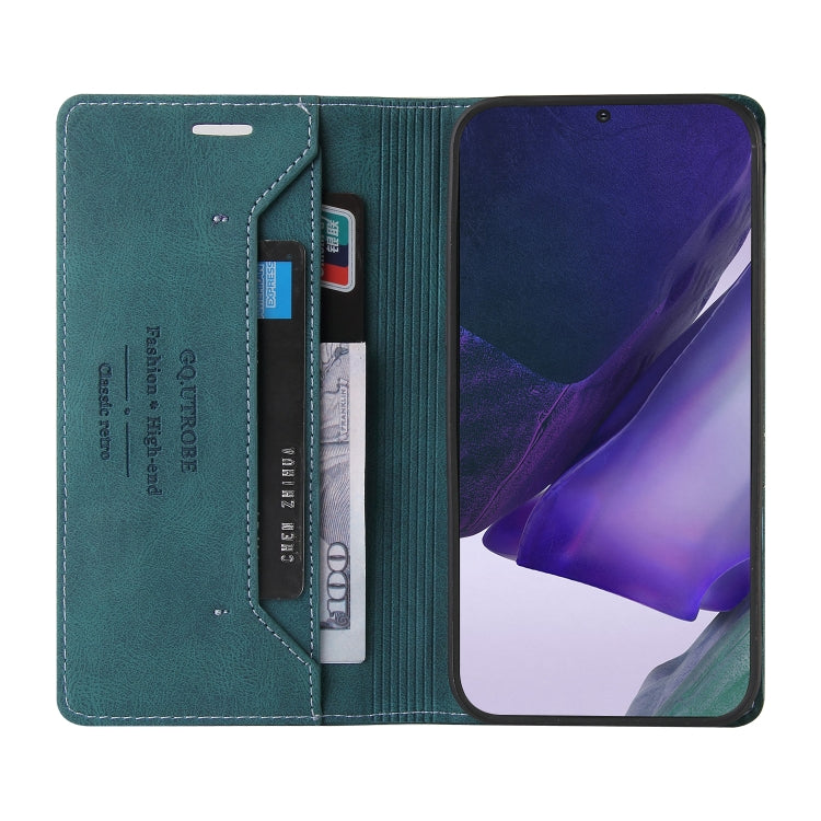 For Samsung Galaxy Note20 Skin Feel Anti-theft Brush Horizontal Flip Leather Case with Holder & Card Slots & Wallet