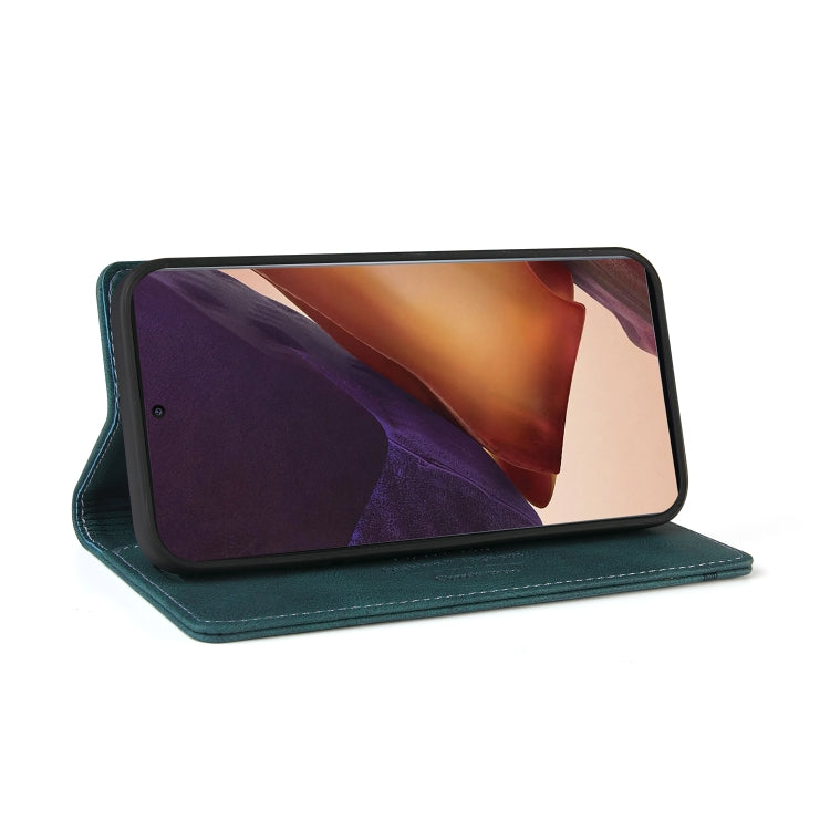 For Samsung Galaxy Note20 Ultra Skin Feel Anti-theft Brush Horizontal Flip Leather Case with Holder & Card Slots & Wallet