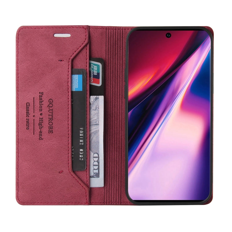 For Samsung Galaxy Note10 Skin Feel Anti-theft Brush Horizontal Flip Leather Case with Holder & Card Slots & Wallet