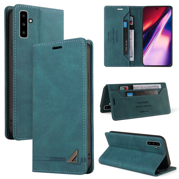 For Samsung Galaxy Note10 Skin Feel Anti-theft Brush Horizontal Flip Leather Case with Holder & Card Slots & Wallet