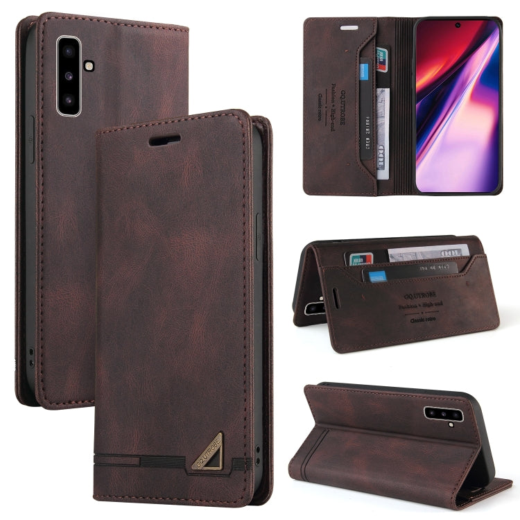 For Samsung Galaxy Note10 Skin Feel Anti-theft Brush Horizontal Flip Leather Case with Holder & Card Slots & Wallet