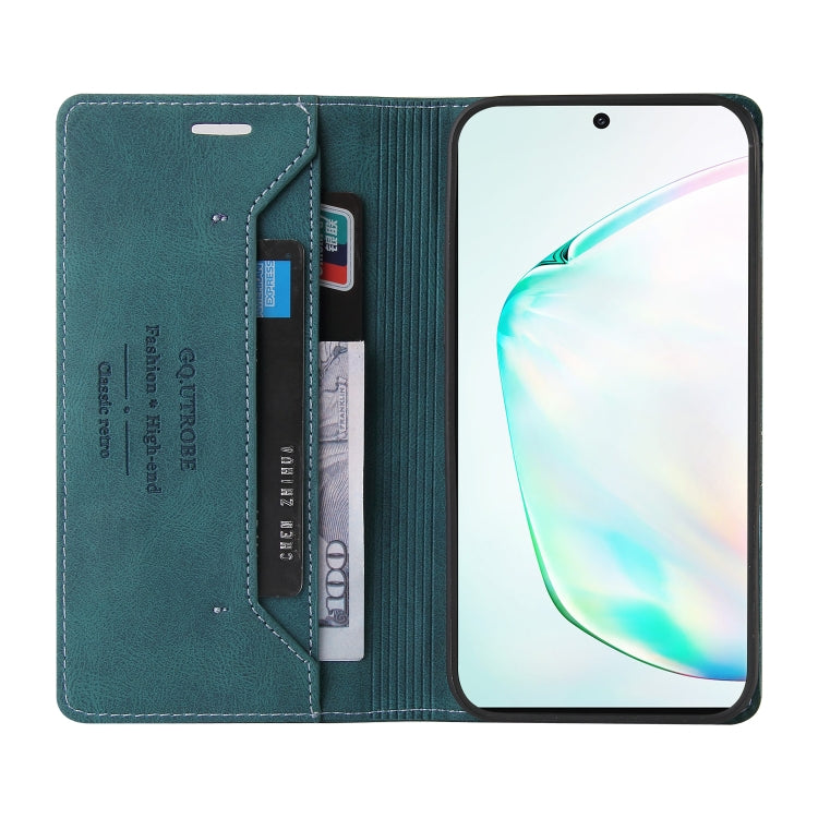 For Samsung Galaxy Note10+ Skin Feel Anti-theft Brush Horizontal Flip Leather Case with Holder & Card Slots & Wallet