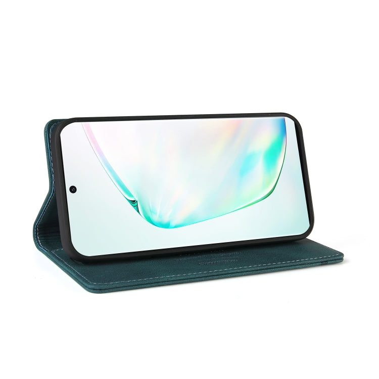 For Samsung Galaxy Note10+ Skin Feel Anti-theft Brush Horizontal Flip Leather Case with Holder & Card Slots & Wallet