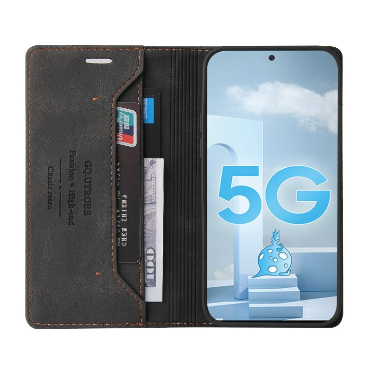 For Samsung Galaxy A71 5G Skin Feel Anti-theft Brush Horizontal Flip Leather Case with Holder & Card Slots & Wallet