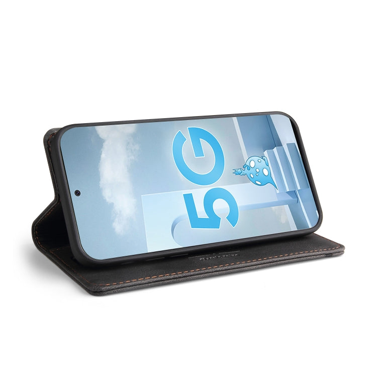 For Samsung Galaxy A71 5G Skin Feel Anti-theft Brush Horizontal Flip Leather Case with Holder & Card Slots & Wallet
