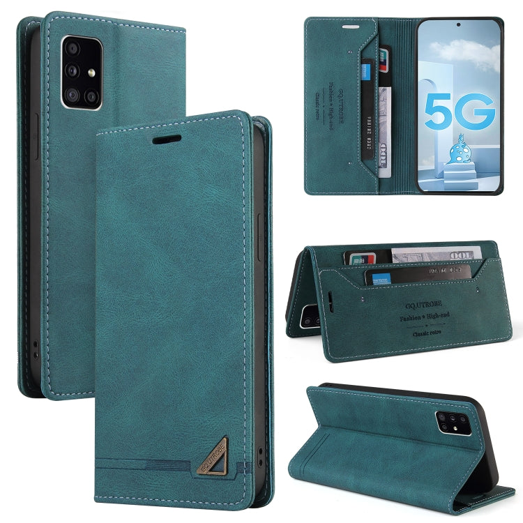 For Samsung Galaxy A71 5G Skin Feel Anti-theft Brush Horizontal Flip Leather Case with Holder & Card Slots & Wallet