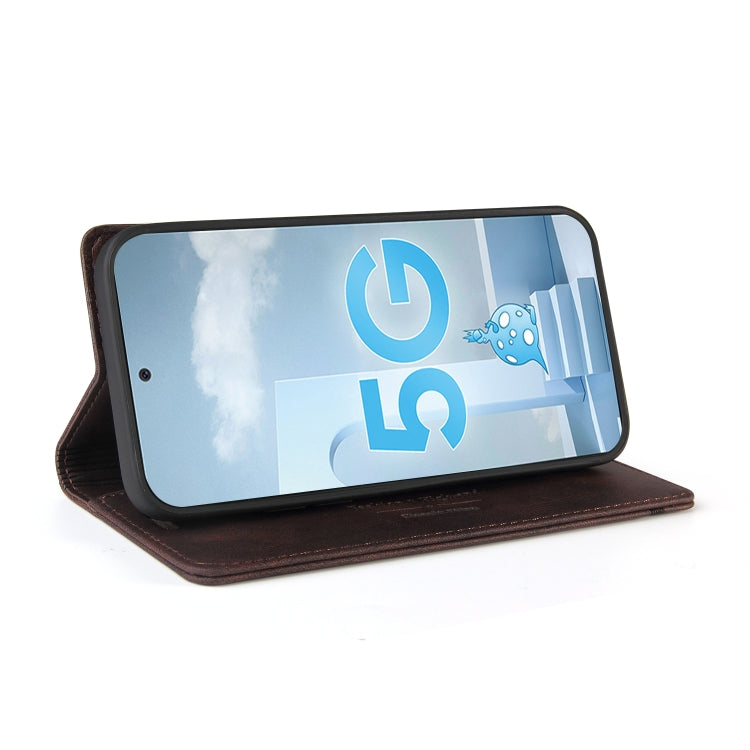 For Samsung Galaxy A71 5G Skin Feel Anti-theft Brush Horizontal Flip Leather Case with Holder & Card Slots & Wallet