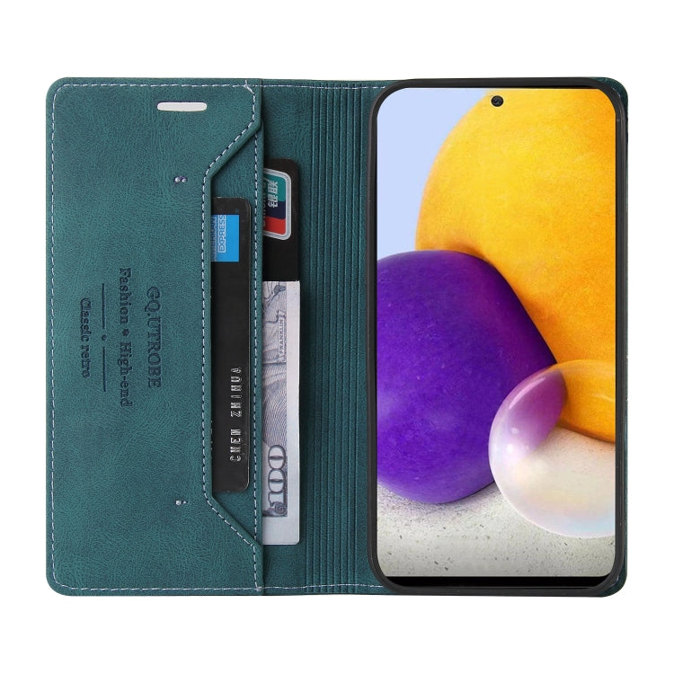 For Samsung Galaxy A72 5G / 4G Skin Feel Anti-theft Brush Horizontal Flip Leather Case with Holder & Card Slots & Wallet