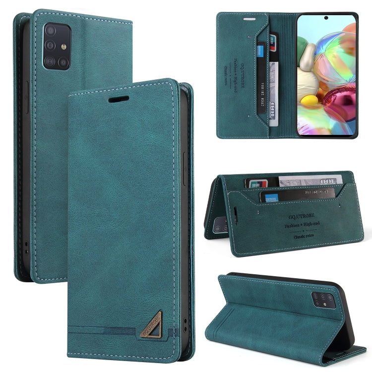 For Samsung Galaxy A81 Skin Feel Anti-theft Brush Horizontal Flip Leather Case with Holder & Card Slots & Wallet