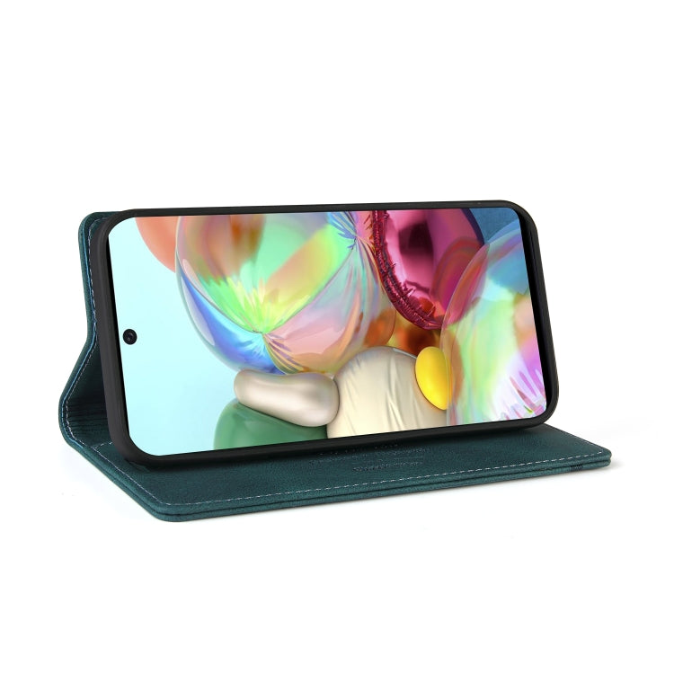 For Samsung Galaxy A81 Skin Feel Anti-theft Brush Horizontal Flip Leather Case with Holder & Card Slots & Wallet