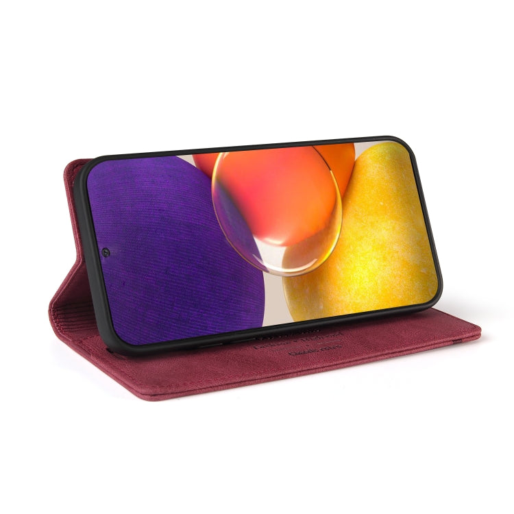 For Samsung Galaxy A82 5G Skin Feel Anti-theft Brush Horizontal Flip Leather Case with Holder & Card Slots & Wallet