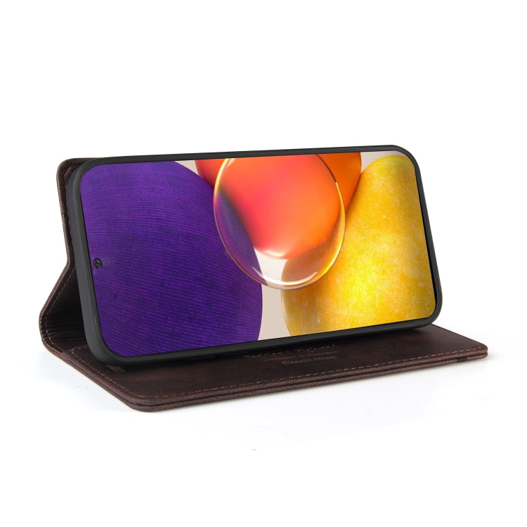 For Samsung Galaxy A82 5G Skin Feel Anti-theft Brush Horizontal Flip Leather Case with Holder & Card Slots & Wallet