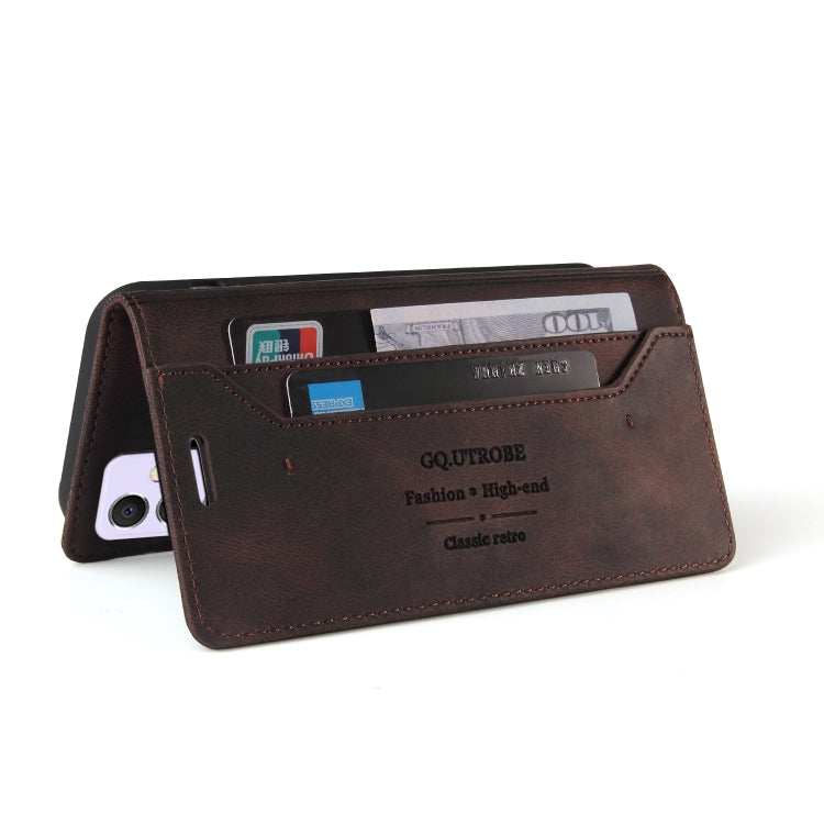 For Samsung Galaxy A82 5G Skin Feel Anti-theft Brush Horizontal Flip Leather Case with Holder & Card Slots & Wallet