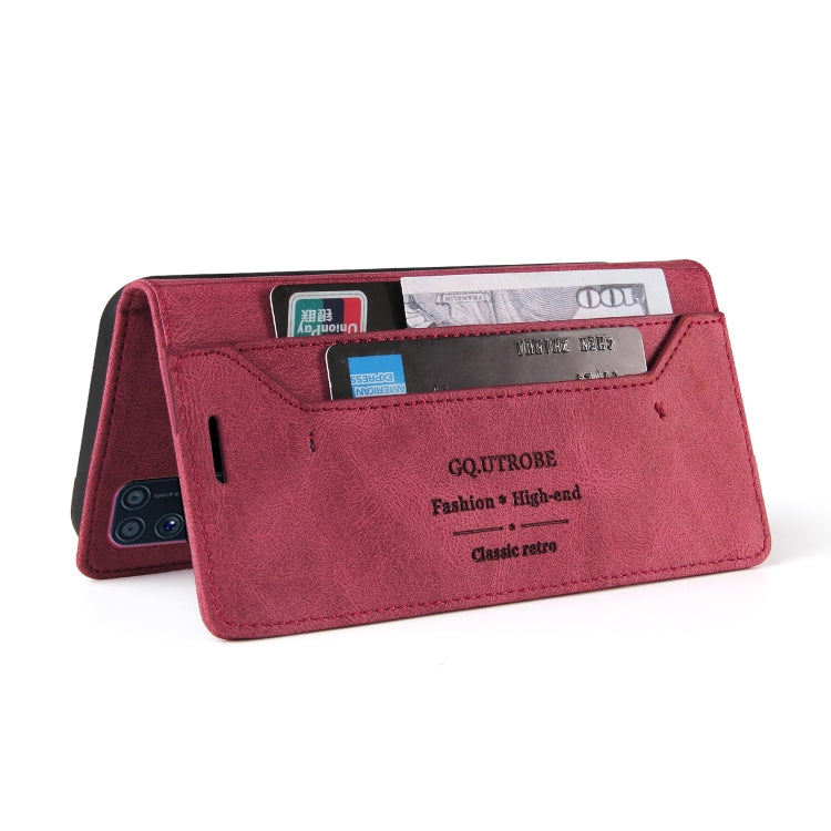 For Samsung Galaxy M31 Skin Feel Anti-theft Brush Horizontal Flip Leather Case with Holder & Card Slots & Wallet