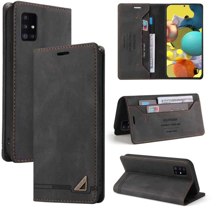 For Samsung Galaxy M31s Skin Feel Anti-theft Brush Horizontal Flip Leather Case with Holder & Card Slots & Wallet