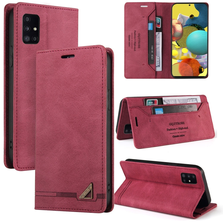 For Samsung Galaxy M31s Skin Feel Anti-theft Brush Horizontal Flip Leather Case with Holder & Card Slots & Wallet
