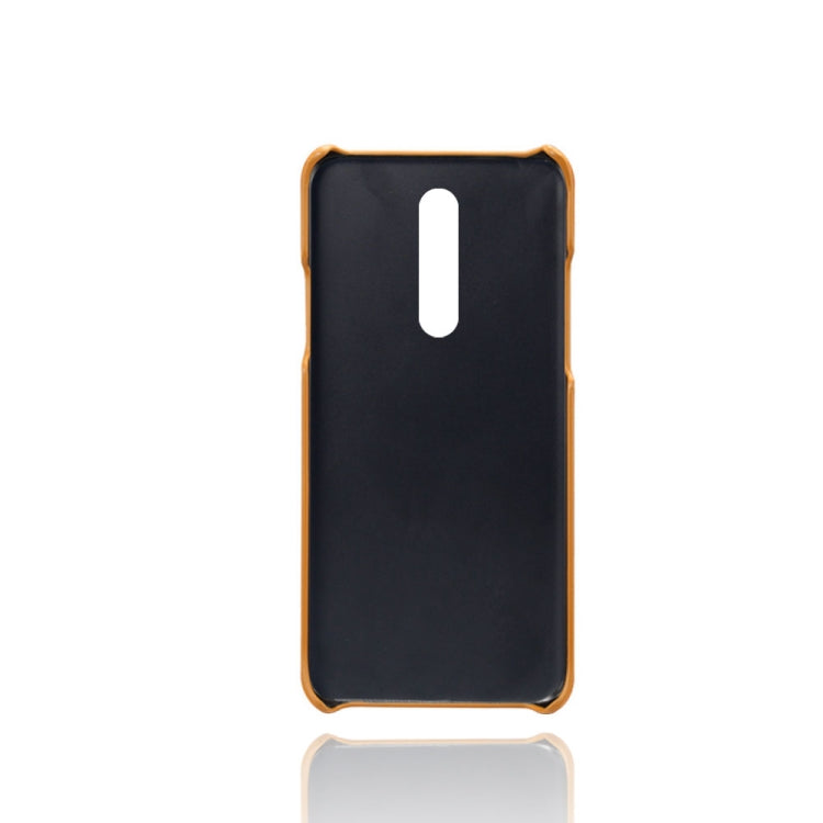 For OnePlus 8 Calf Texture PC + PU Leather Back Cover Shockproof Case with Dual Card Slots