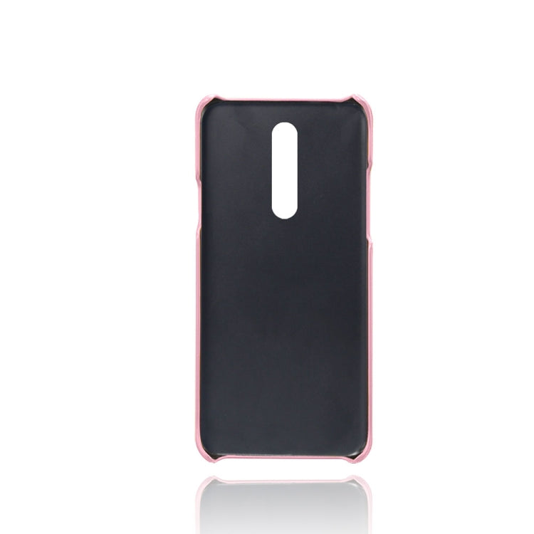 For OnePlus 8 Calf Texture PC + PU Leather Back Cover Shockproof Case with Dual Card Slots