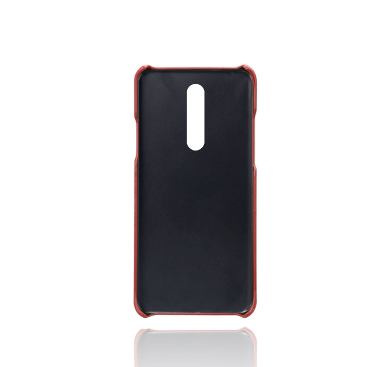 For OnePlus 8 Calf Texture PC + PU Leather Back Cover Shockproof Case with Dual Card Slots