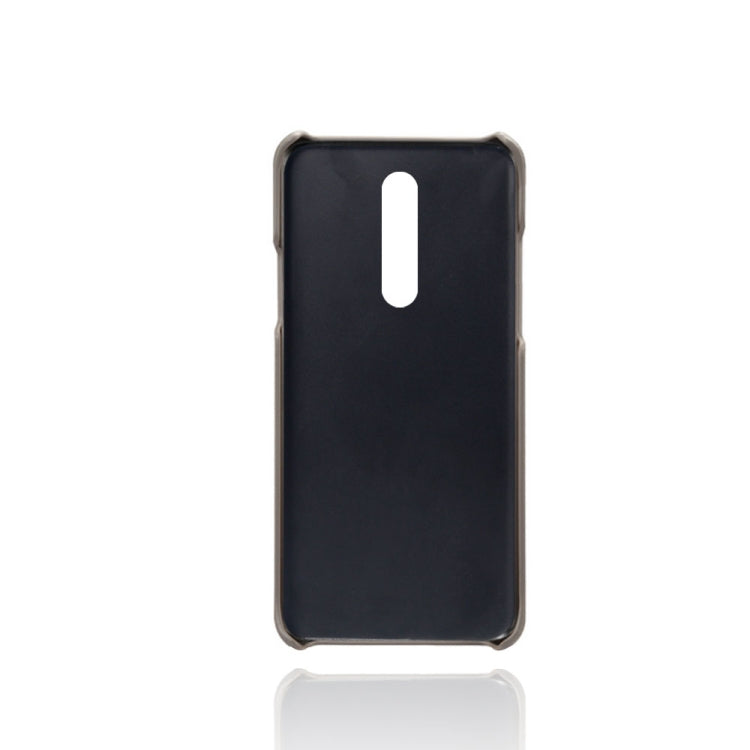 For OnePlus 8 Calf Texture PC + PU Leather Back Cover Shockproof Case with Dual Card Slots
