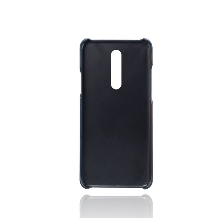 For OnePlus 8 Calf Texture PC + PU Leather Back Cover Shockproof Case with Dual Card Slots