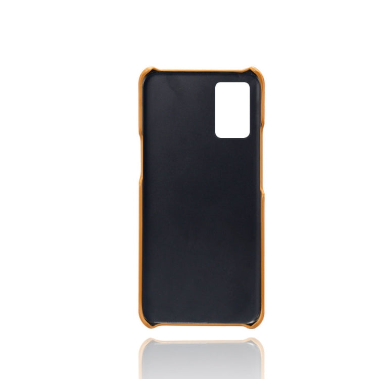 For OnePlus 8T Calf Texture PC + PU Leather Back Cover Shockproof Case with Dual Card Slots