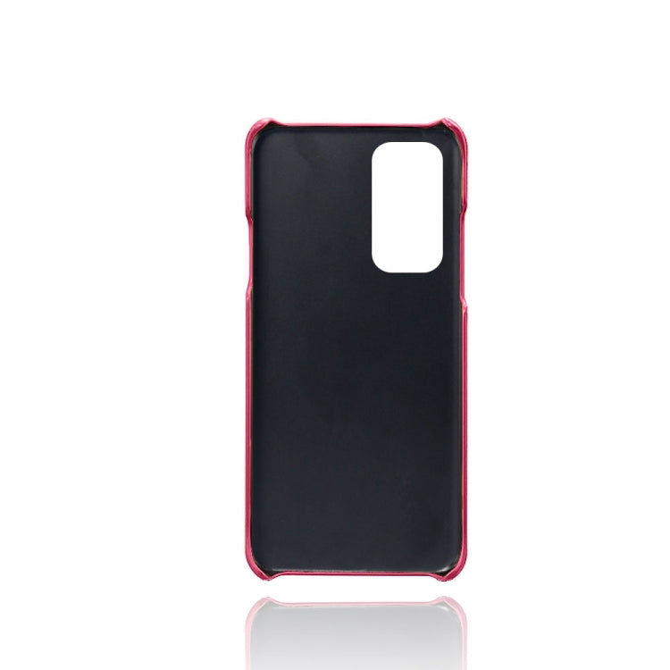 For OnePlus 9 Pro Calf Texture PC + PU Leather Back Cover Shockproof Case with Dual Card Slots