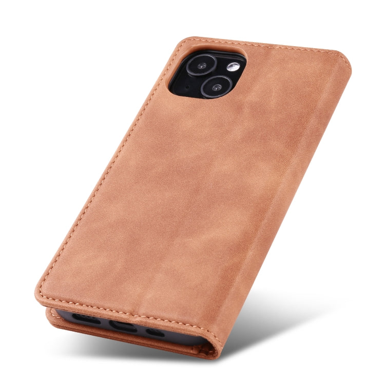 For iPhone 13 Skin Feel Dream Series Horizontal Flip Leather Case with Holder & Card Slots & Wallet