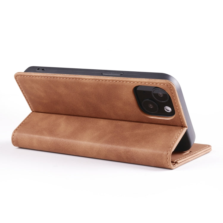 For iPhone 13 Skin Feel Dream Series Horizontal Flip Leather Case with Holder & Card Slots & Wallet