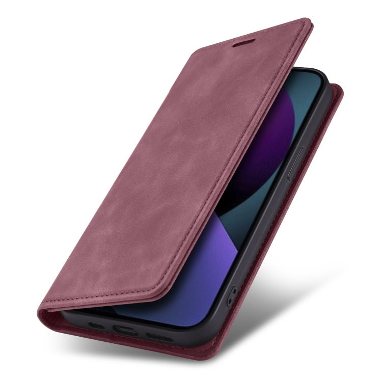 For iPhone 13 Skin Feel Dream Series Horizontal Flip Leather Case with Holder & Card Slots & Wallet