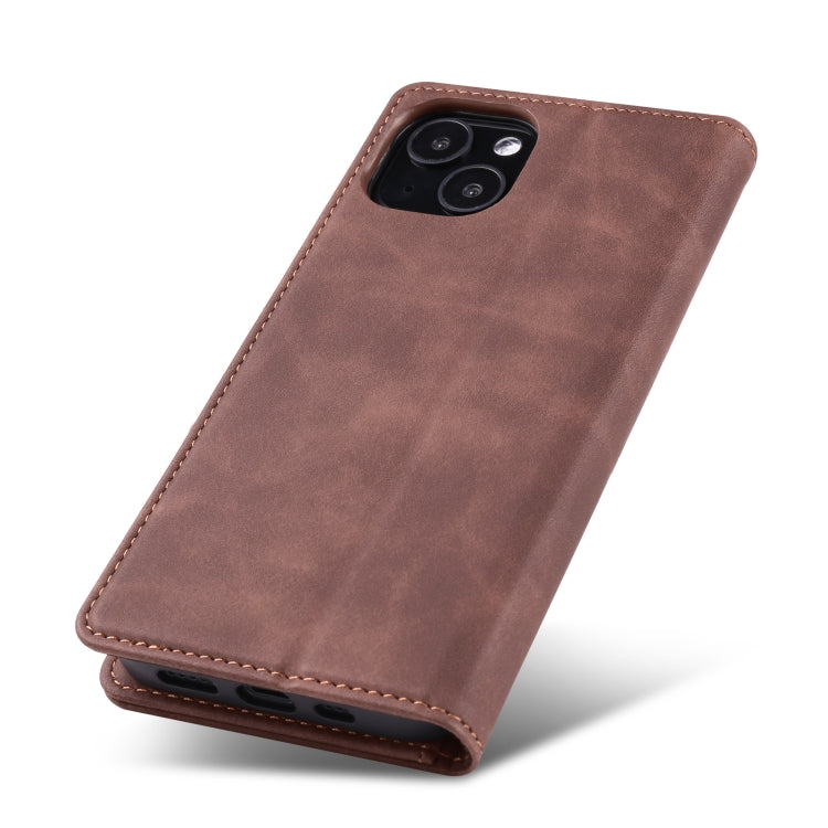 For iPhone 13 Skin Feel Dream Series Horizontal Flip Leather Case with Holder & Card Slots & Wallet