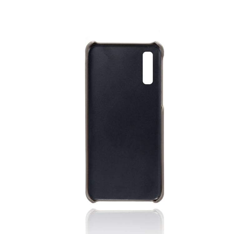 For Samsung Galaxy A2 Core Calf Texture PC + PU Leather Back Cover Shockproof Case with Dual Card Slots
