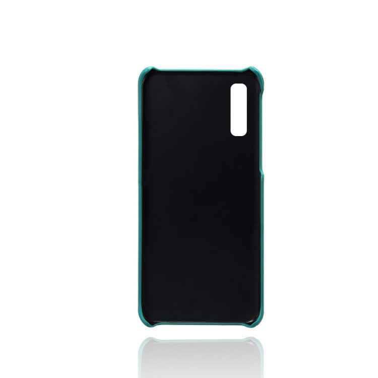For Samsung Galaxy A2 Core Calf Texture PC + PU Leather Back Cover Shockproof Case with Dual Card Slots
