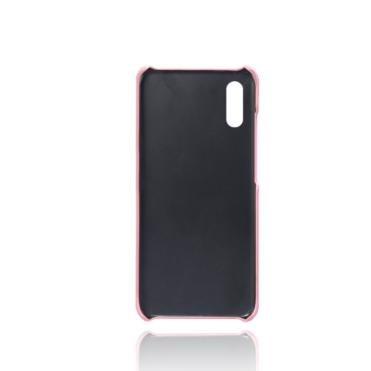 For Samsung Galaxy M02 / A02 Calf Texture PC + PU Leather Back Cover Shockproof Case with Dual Card Slots