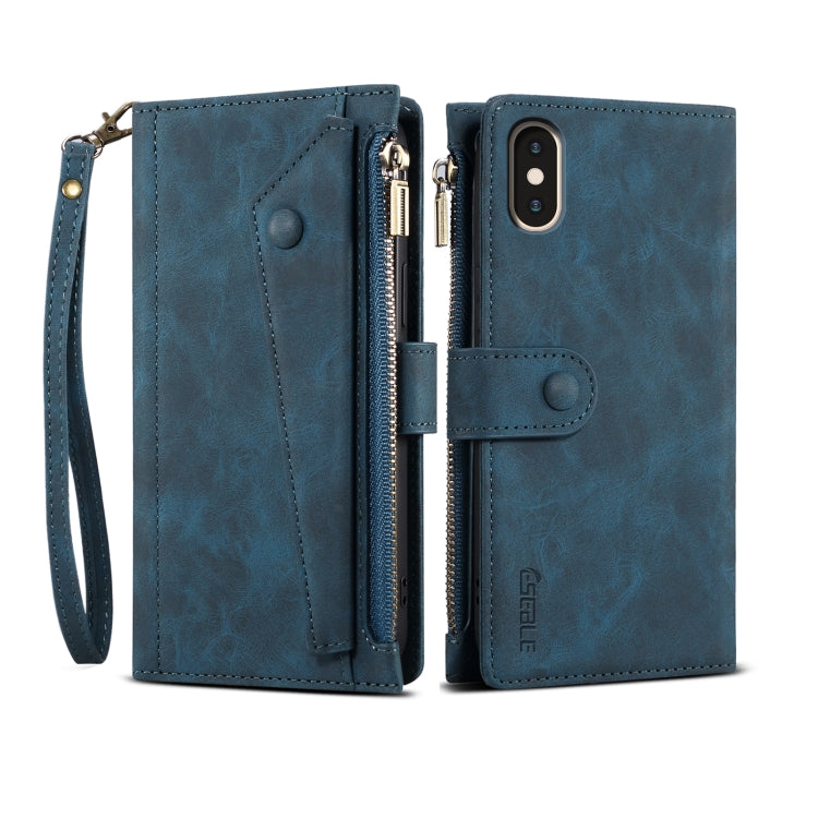 For Samsung Galaxy A42 / M42 5G Retro Frosted Horizontal Flip Leather Case with Holder & Card Slot & Wallet & Zipper Pocket & Lanyard