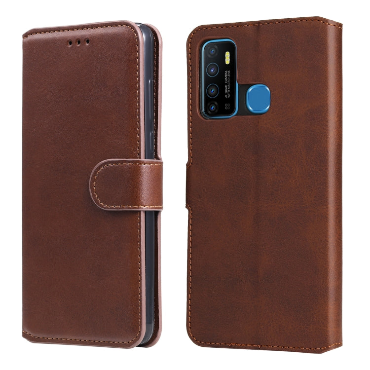 For Infinix Hot 9 Classic Calf Texture PU + TPU Horizontal Flip Leather Case with Holder & Card Slots & Wallet