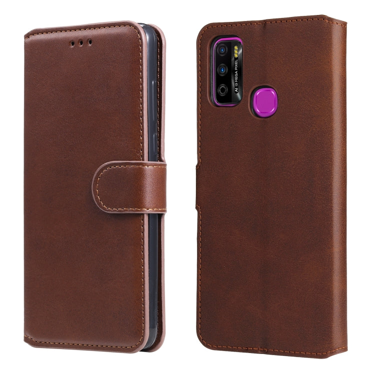 For Infinix Hot 9 Play Classic Calf Texture PU + TPU Horizontal Flip Leather Case with Holder & Card Slots & Wallet