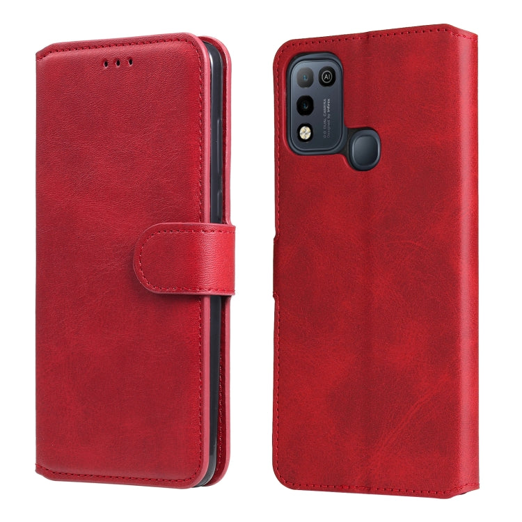 For Infinix Hot 10 Play Classic Calf Texture PU + TPU Horizontal Flip Leather Case with Holder & Card Slots & Wallet