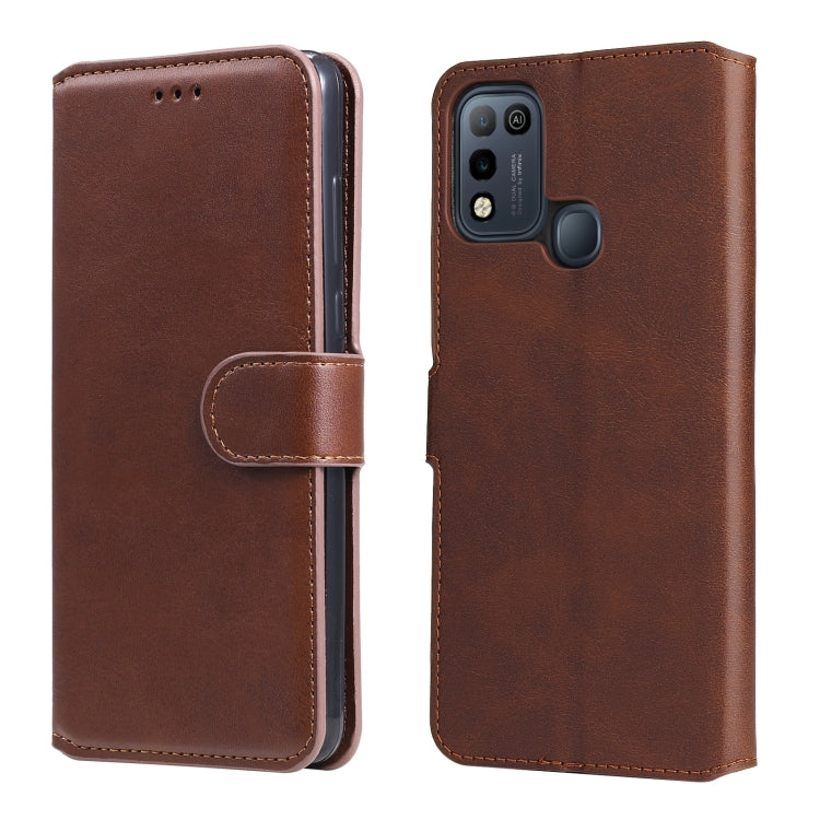 For Infinix Hot 10 Play Classic Calf Texture PU + TPU Horizontal Flip Leather Case with Holder & Card Slots & Wallet